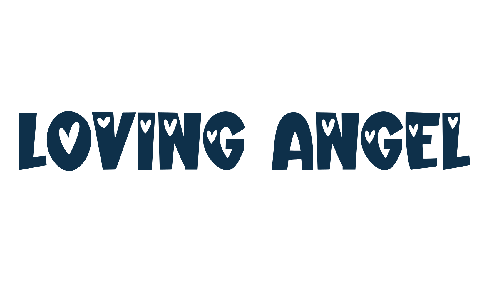 Loving Angel, display market font preview