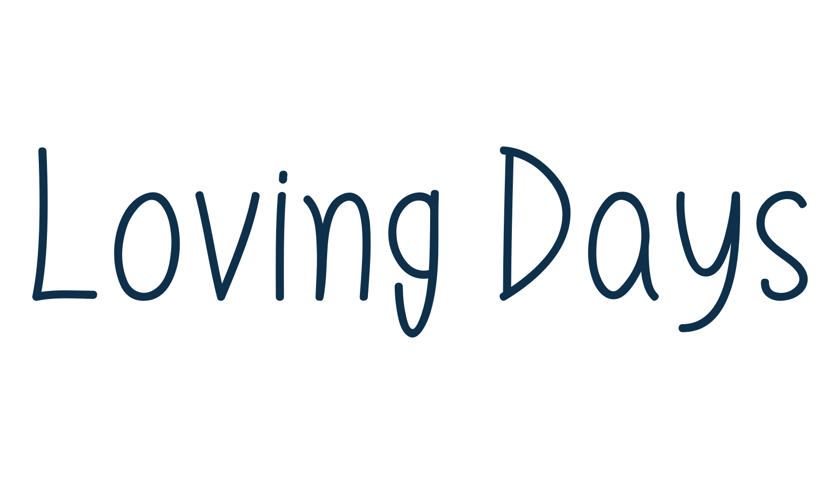 Loving Days, handwriting font preview