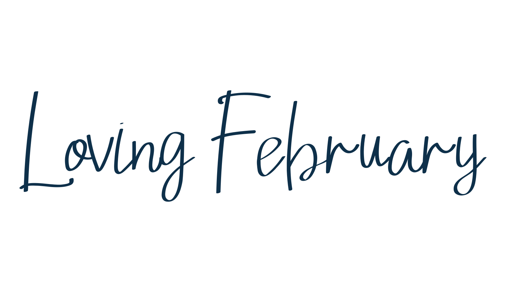 Loving February, script handwritten fancy decorative calligraphy font preview