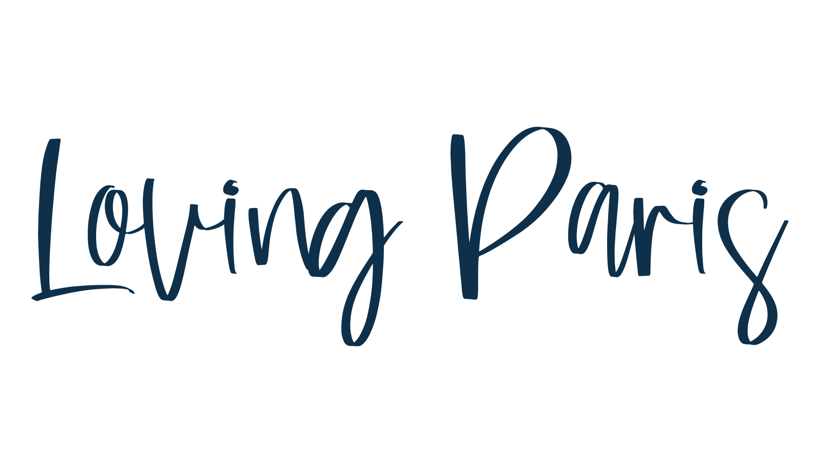 Loving Paris, script handwritten fancy decorative calligraphy font preview