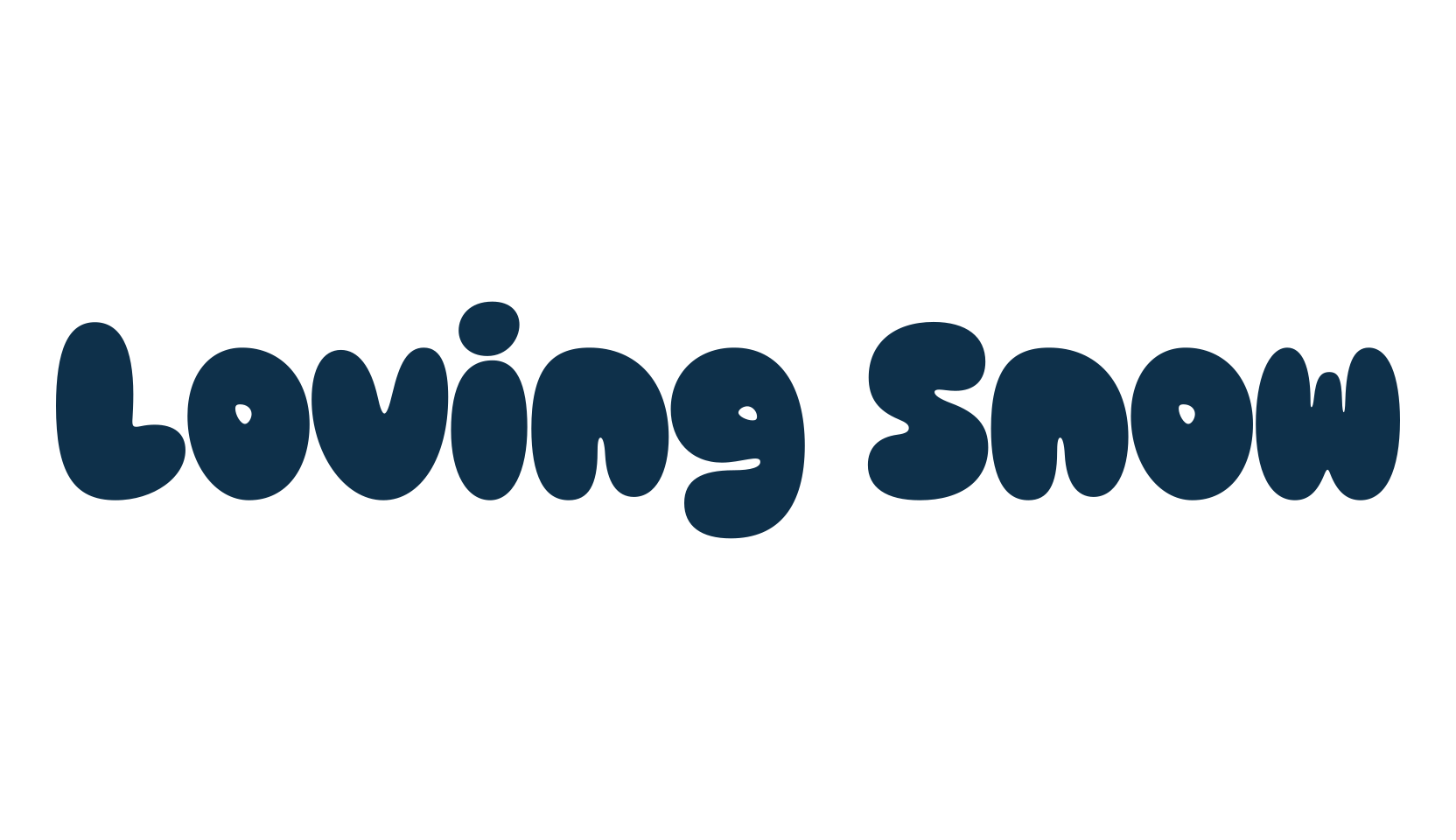 Loving Snow, fancy cartoon decorative font preview