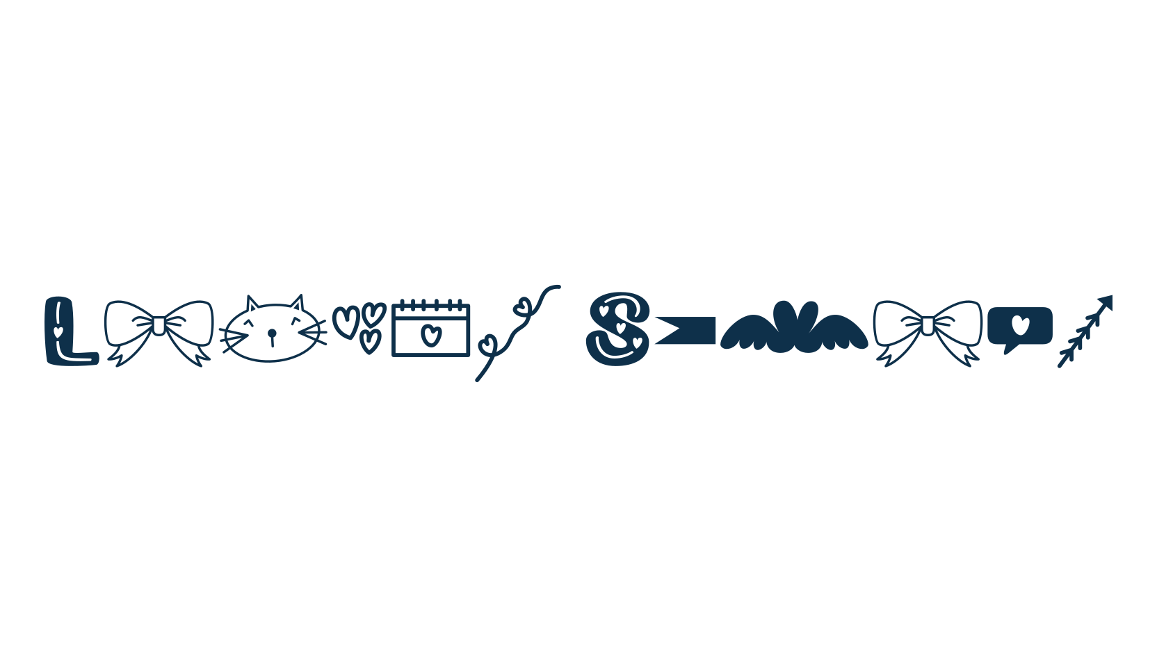 Loving Stroke, display market font preview