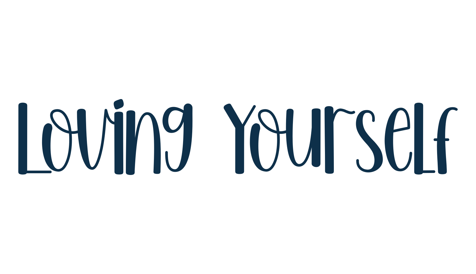 Loving Yourself, various font preview