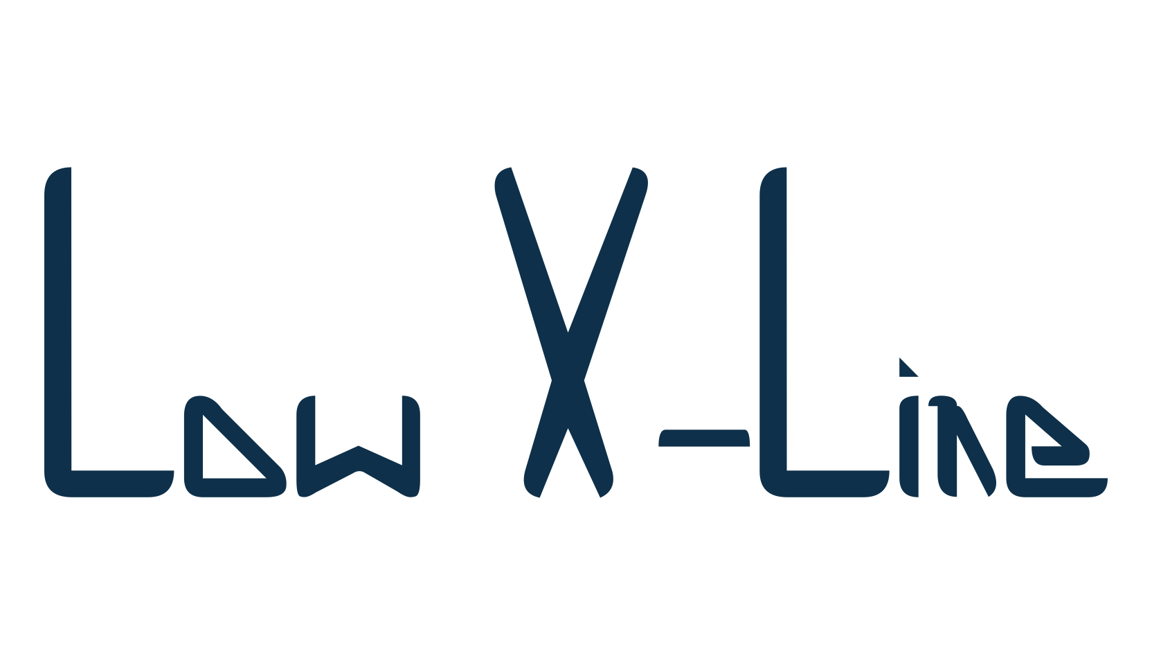 Low X-Line, fancy various techno sci-fi font preview