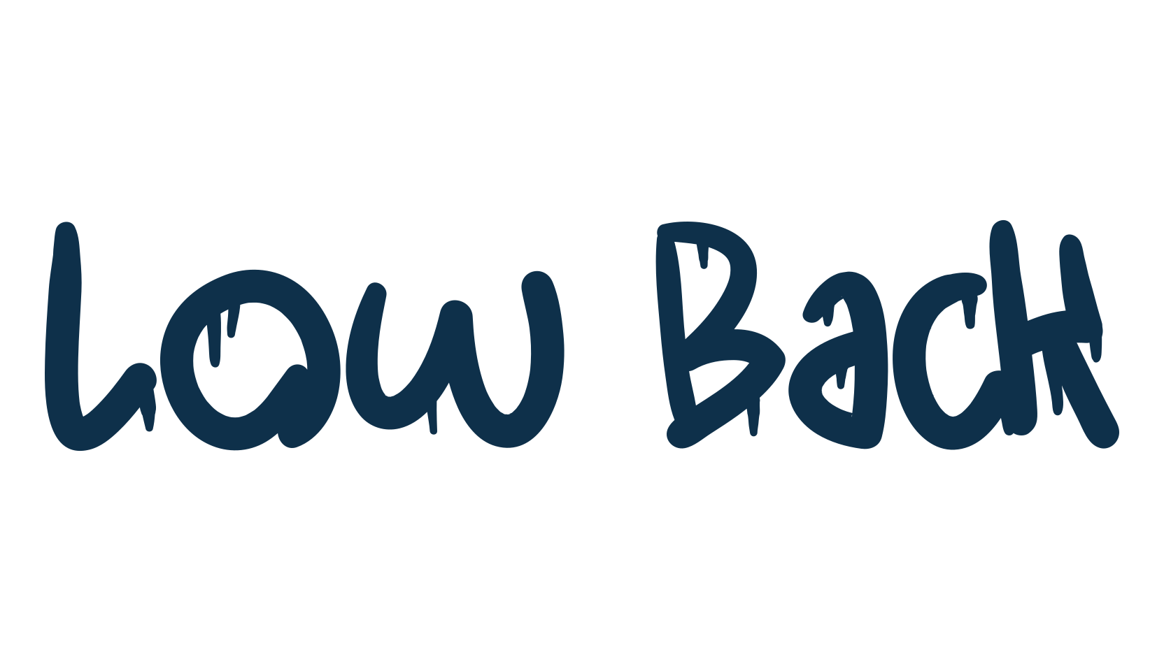 Low Back, graffiti font preview