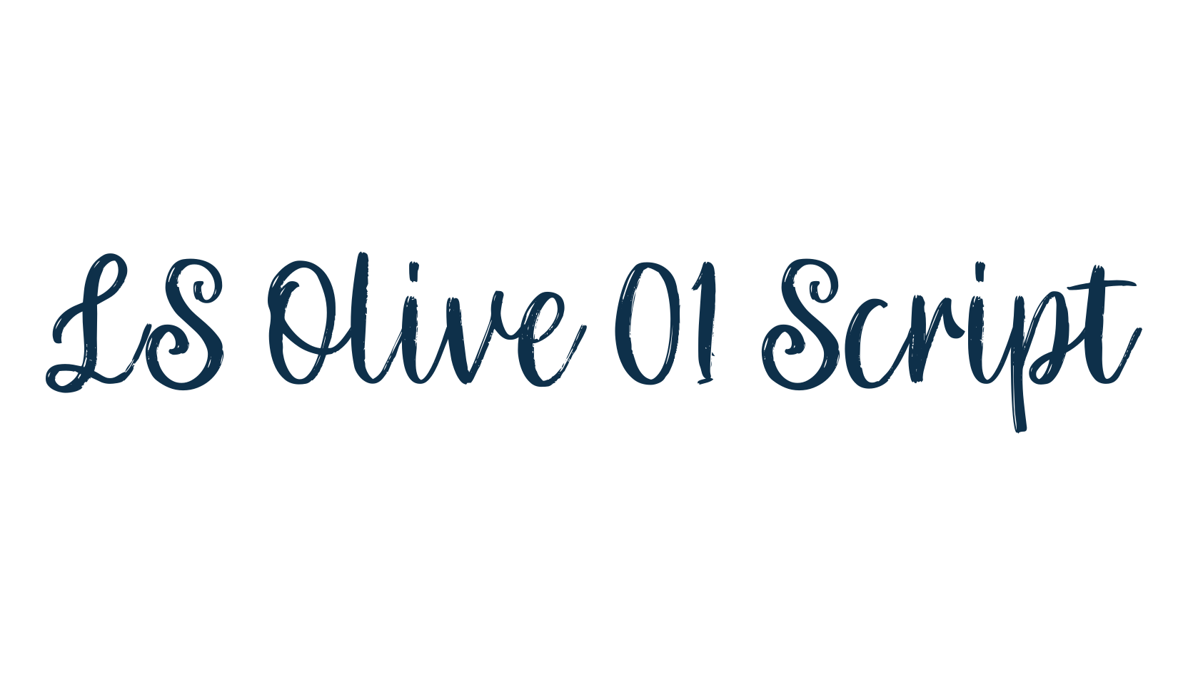 LS Olive 01 Script, fancy various decorative script calligraphy font preview