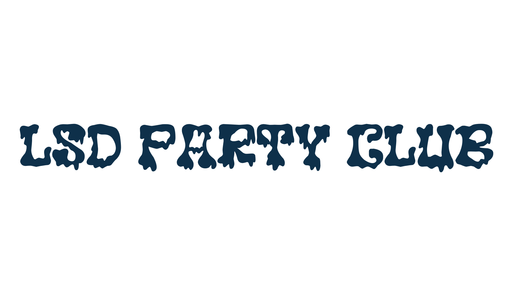 LSD Party Club, groovy font preview