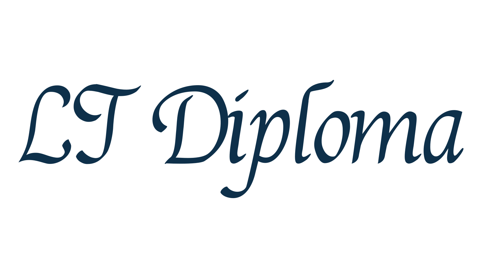 LT Diploma, script calligraphy fancy decorative font preview