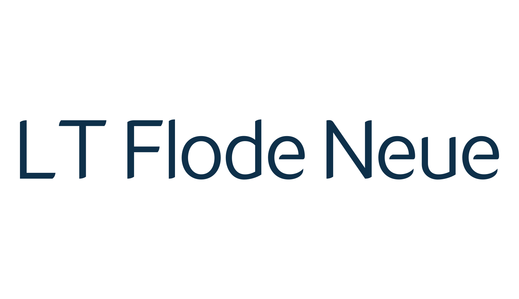 LT Flode Neue, basic sans serif font preview