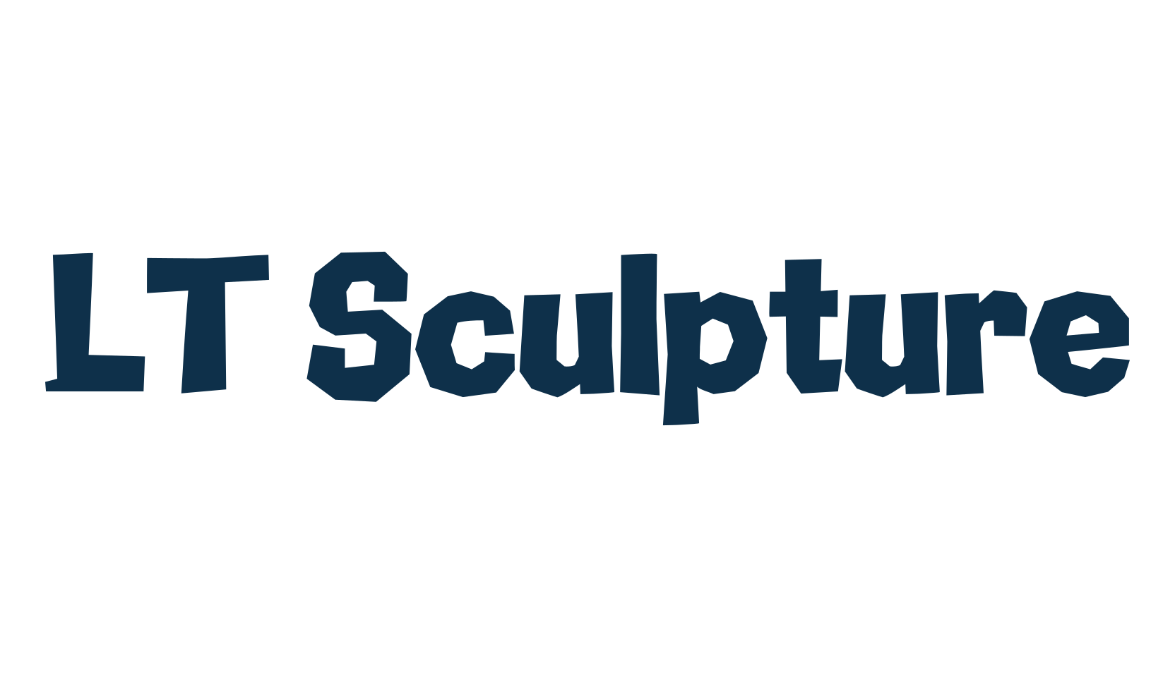 LT Sculpture, cartoon font preview