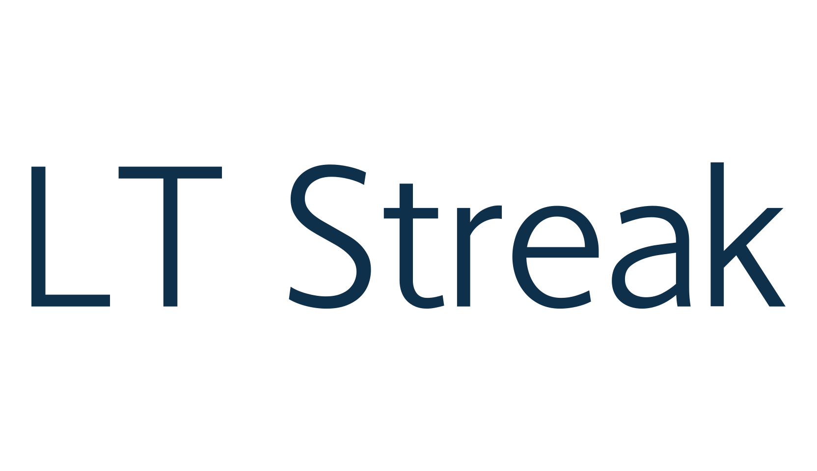 LT Streak, sans serif font preview