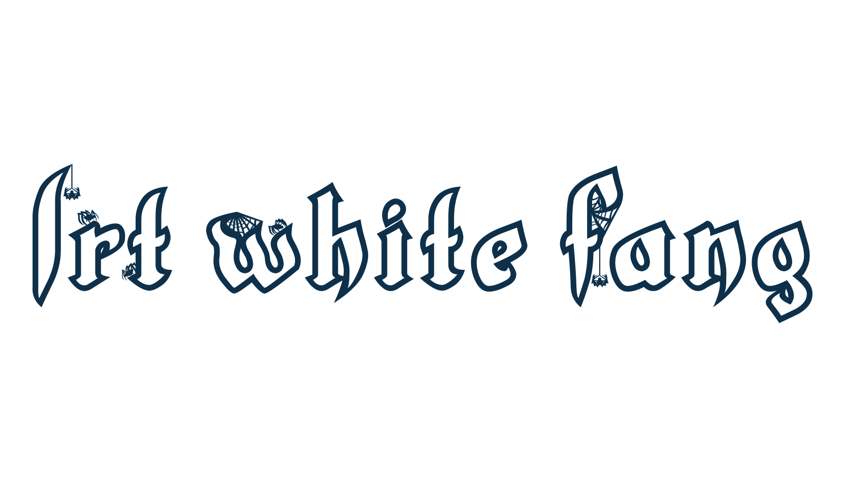 LRT White Fang, various font preview