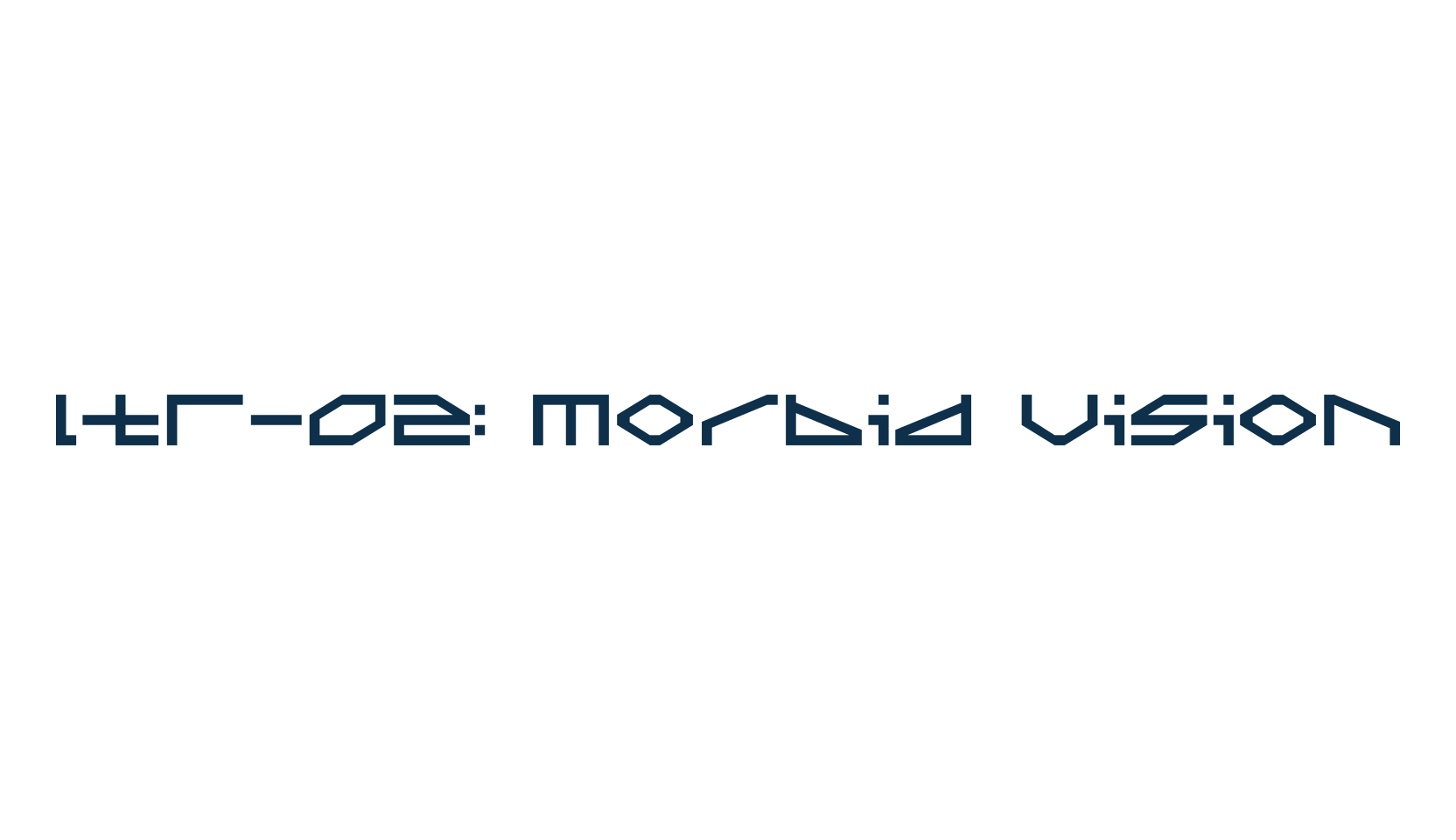 LTR-02: Morbid Vision, fancy various techno sci-fi font preview