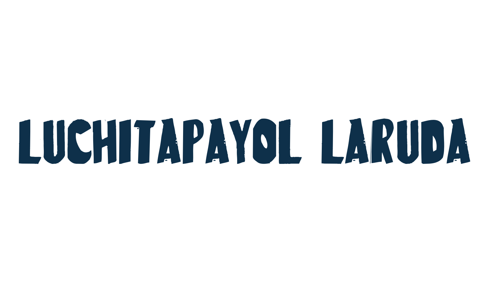 LuchitaPayol LaRuda, fancy cartoon decorative comic font preview