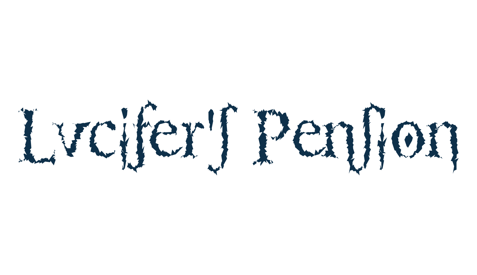 Lucifer's Pension, various font preview