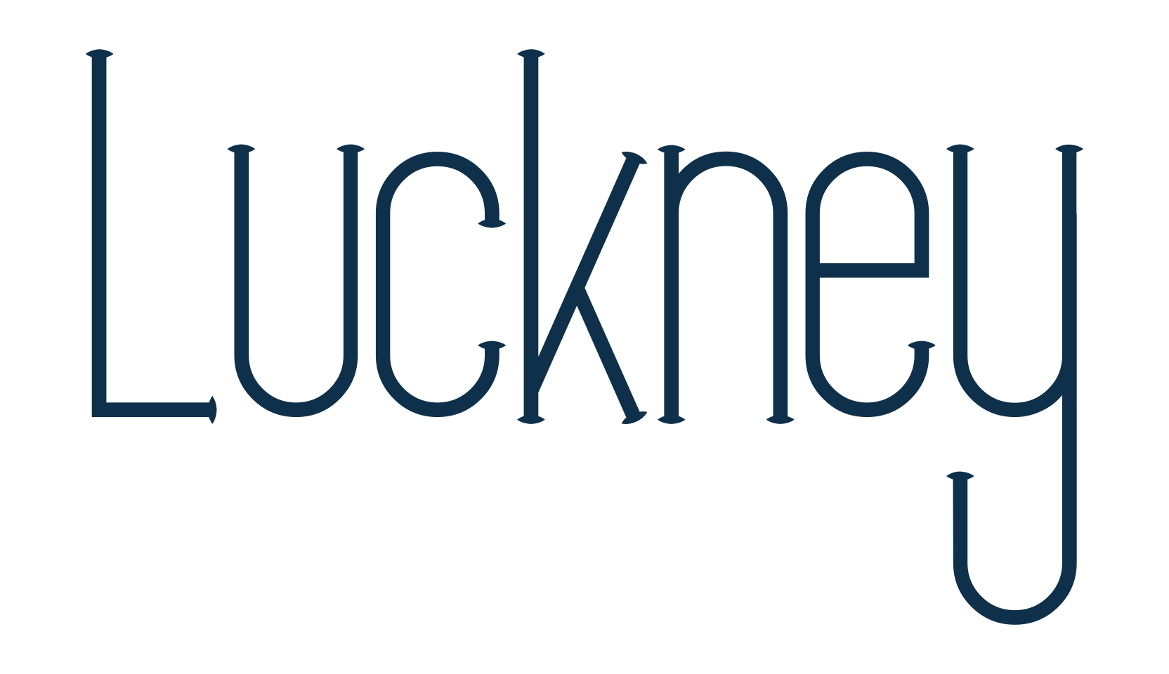Luckney, serif font preview