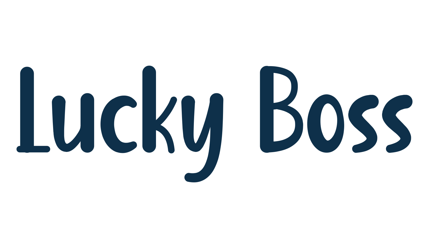 Lucky Boss, cartoon font preview