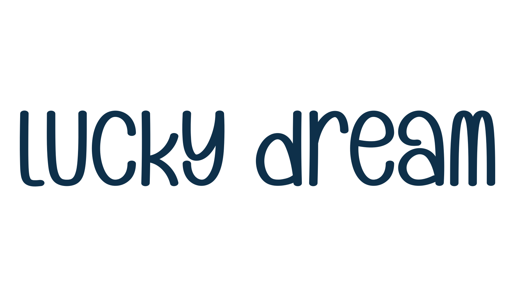 Lucky Dream (lucky-dream-3), display market font preview