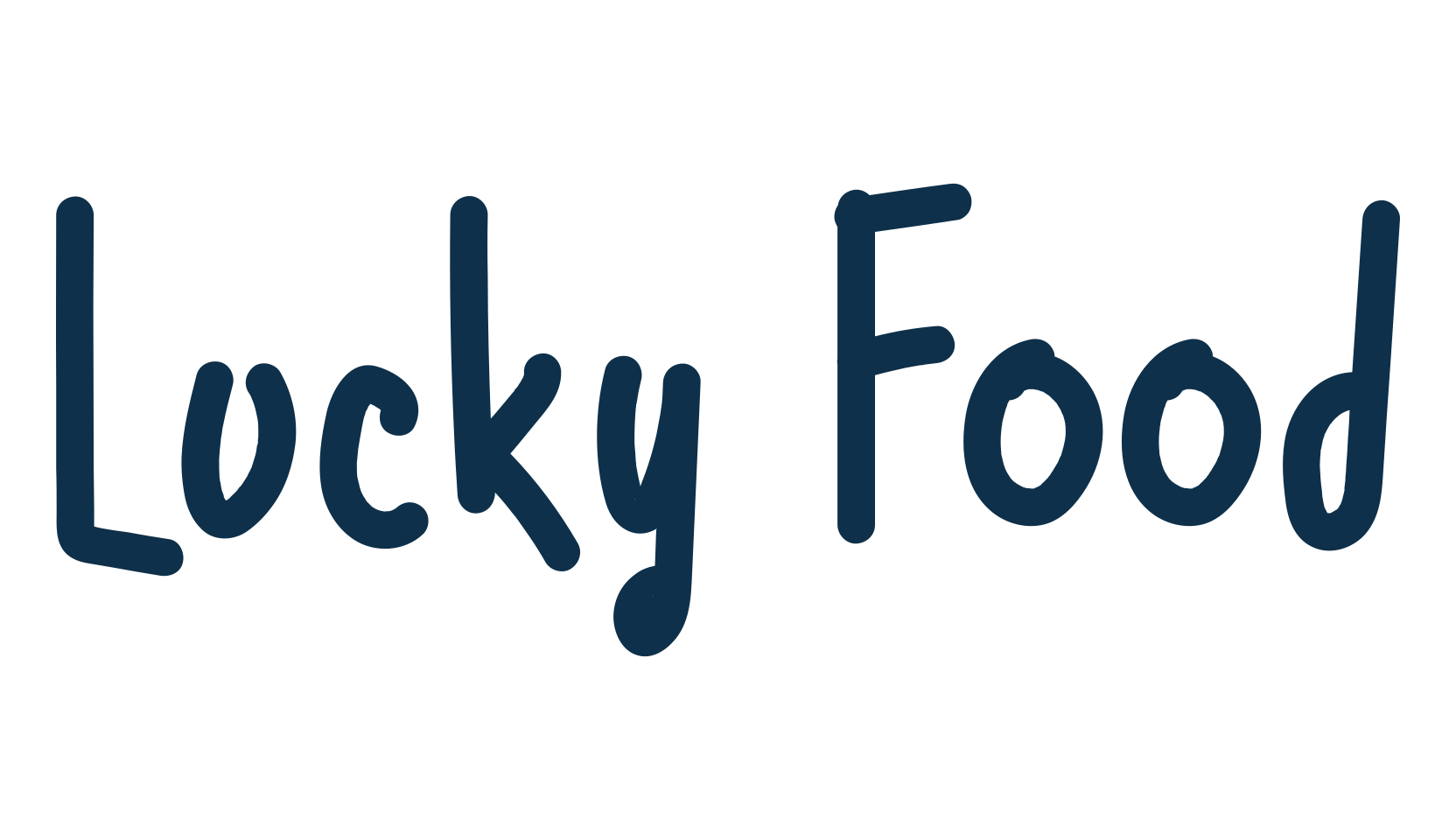 Lucky Food, script handwritten fancy decorative calligraphy font preview