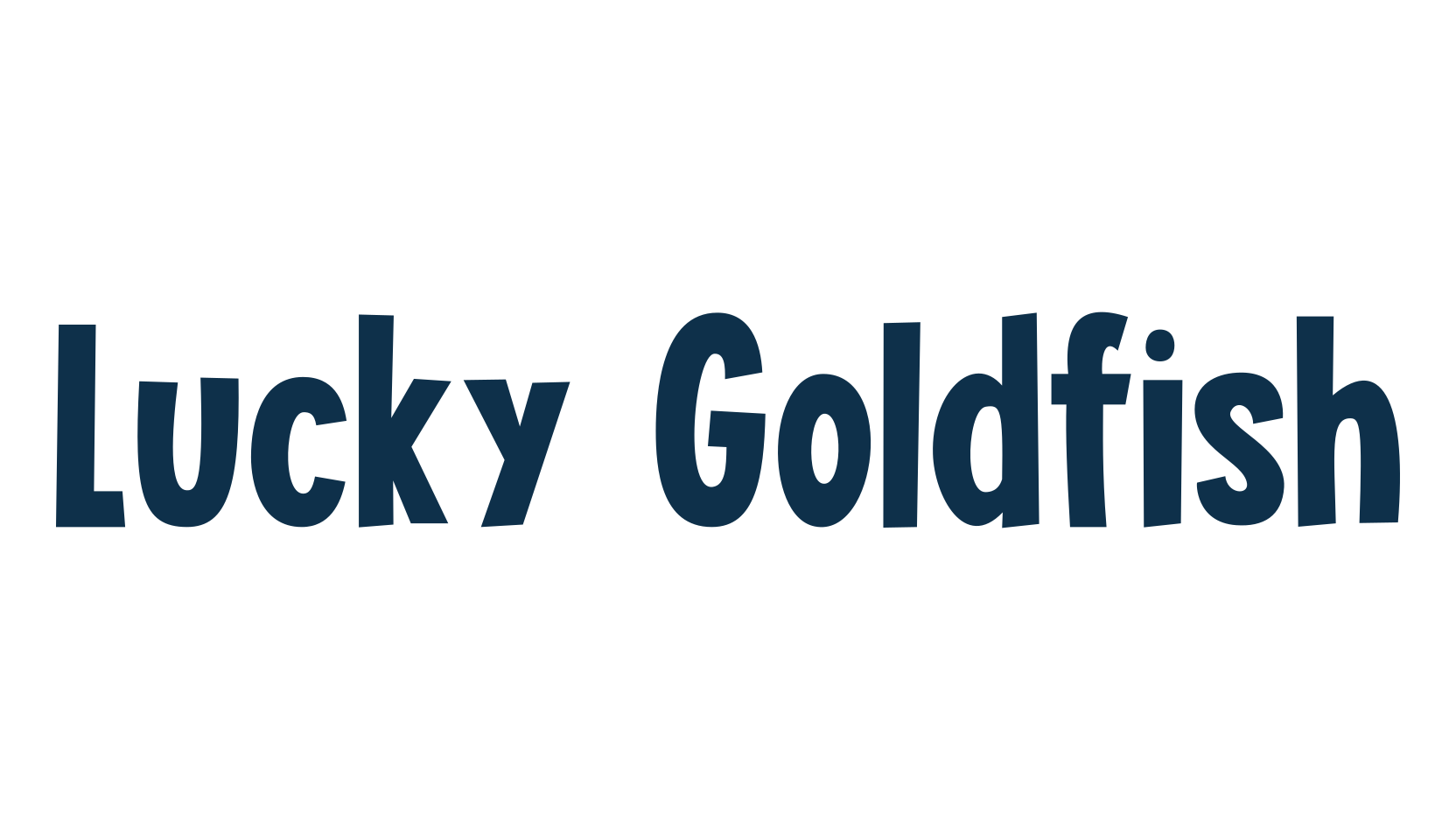 Lucky Goldfish, fancy cartoon decorative font preview