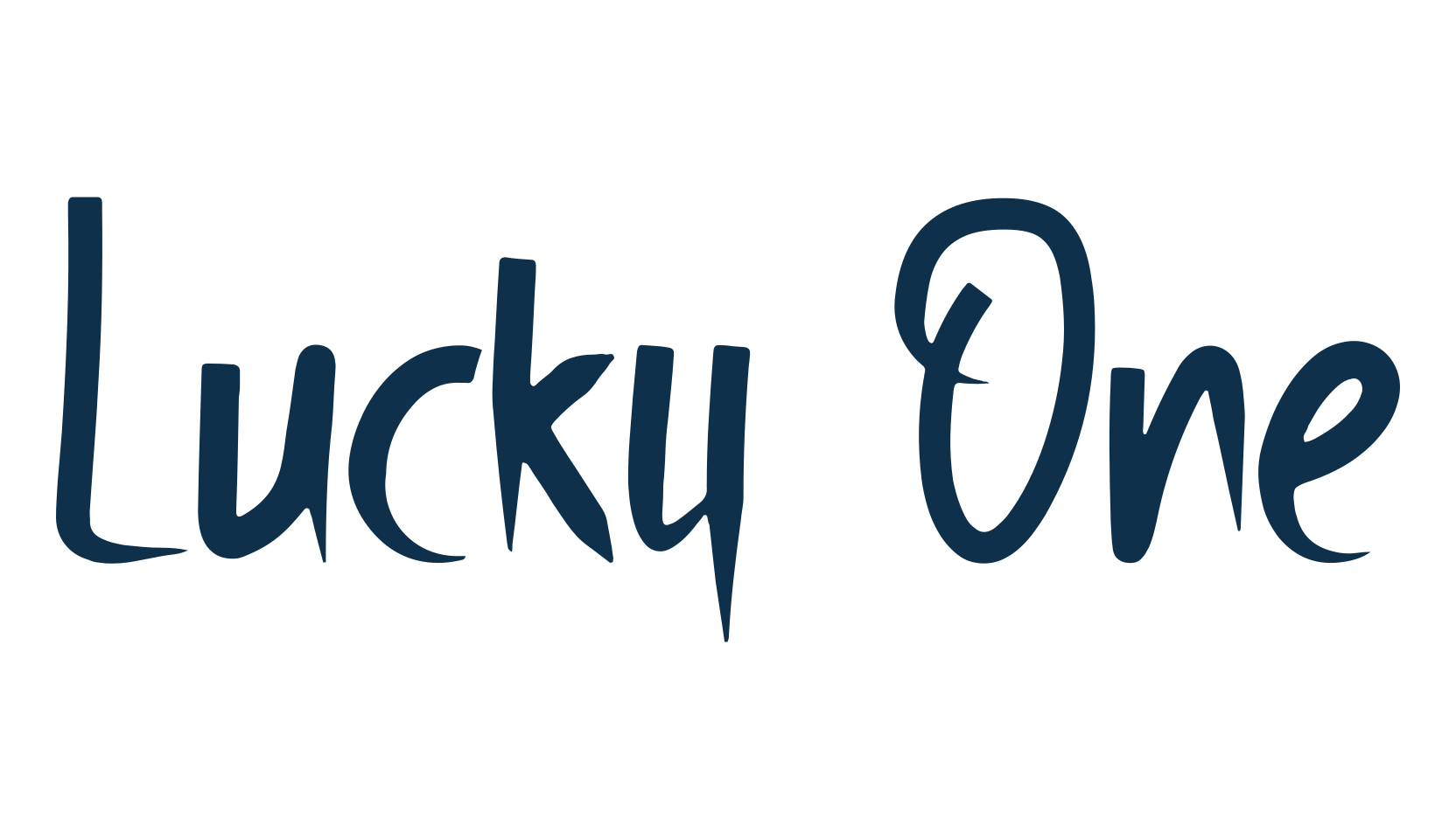Lucky One, fancy decorative font preview