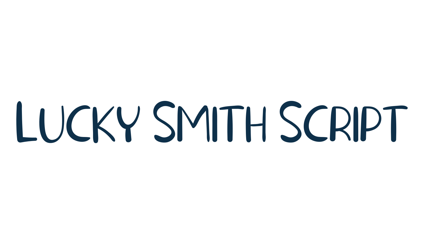 Lucky Smith Script, script handwritten fancy decorative calligraphy font preview