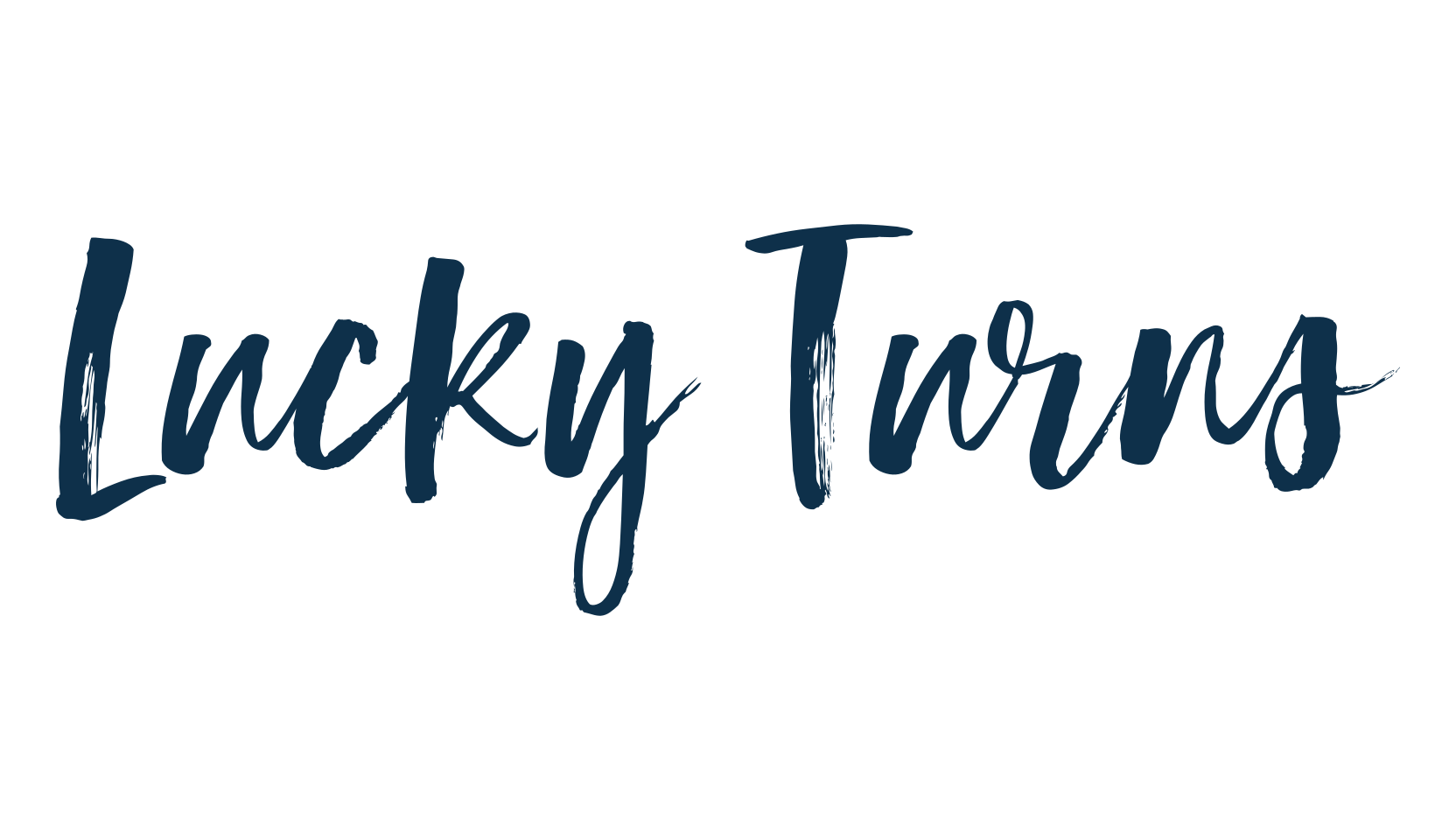 Lucky Turns, brush font preview