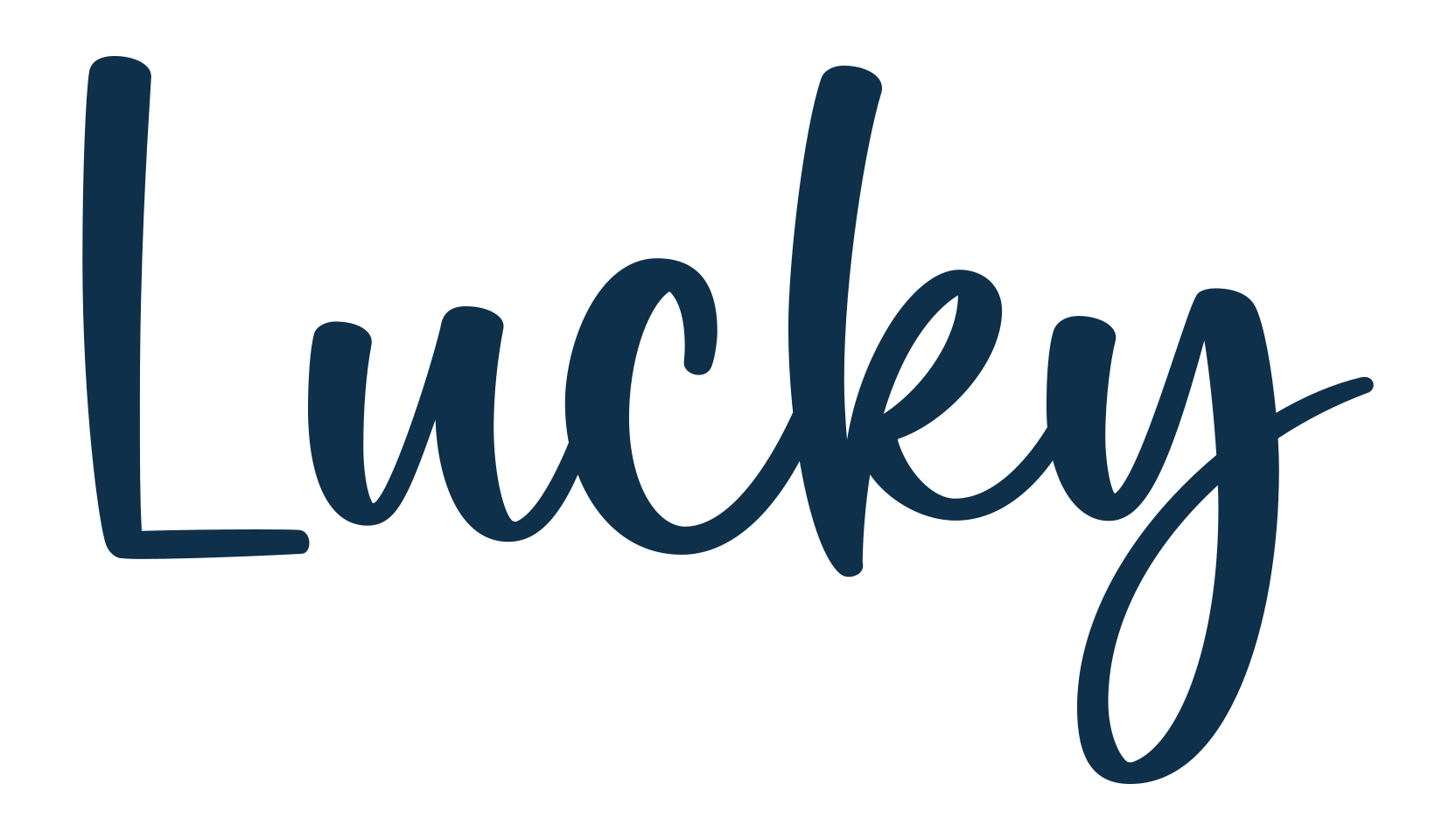 Lucky, various font preview