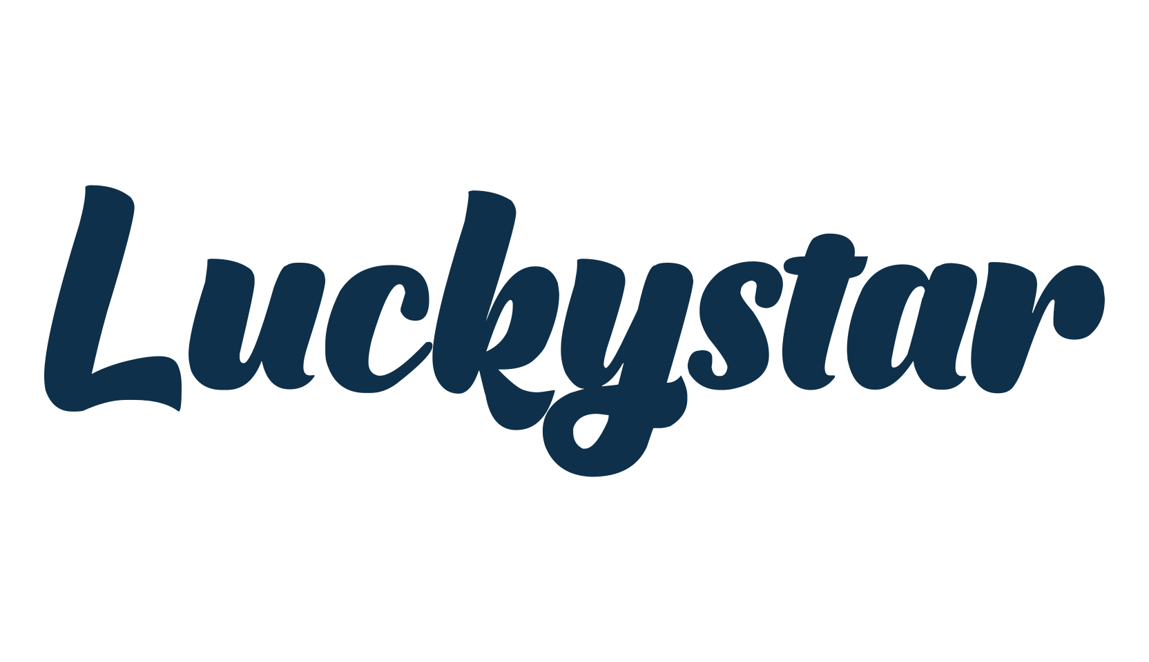 Luckystar, old school font preview