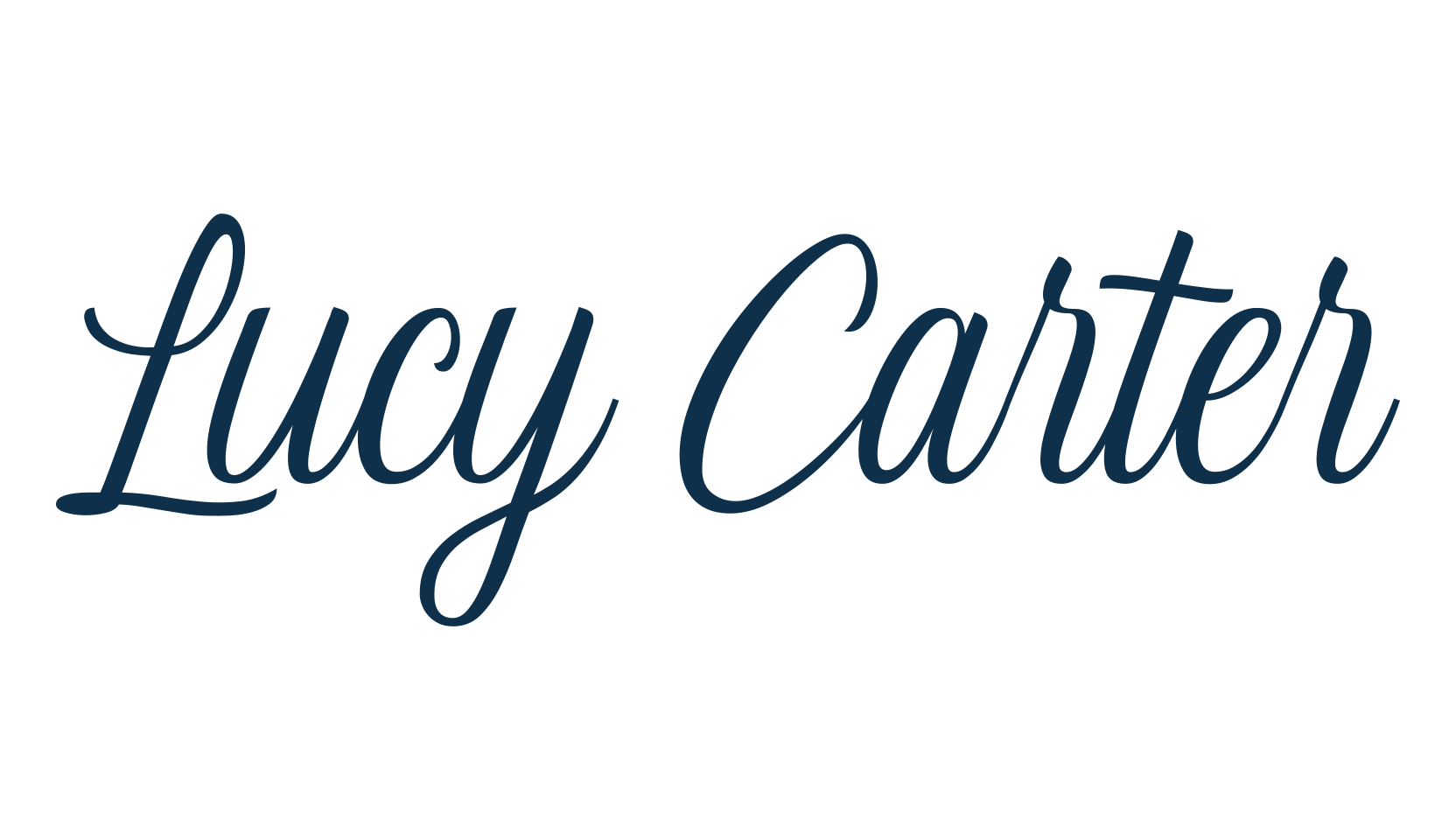 Lucy Carter, script calligraphy fancy decorative font preview