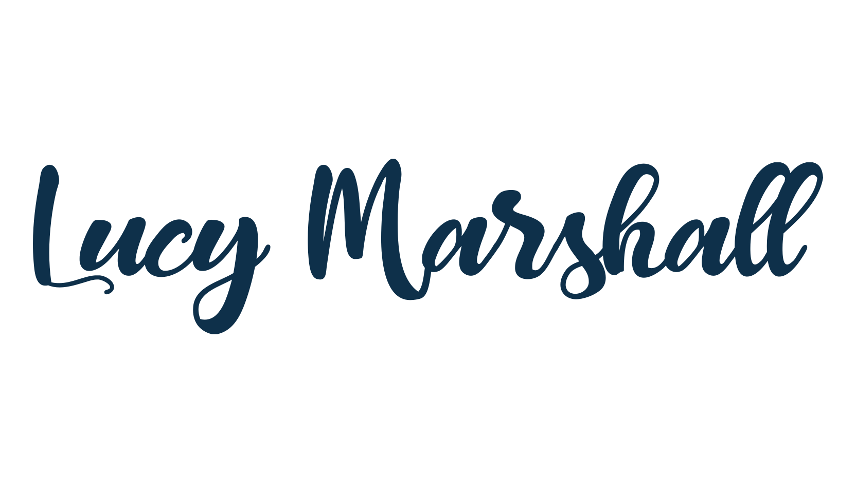 Lucy Marshall, calligraphy font preview