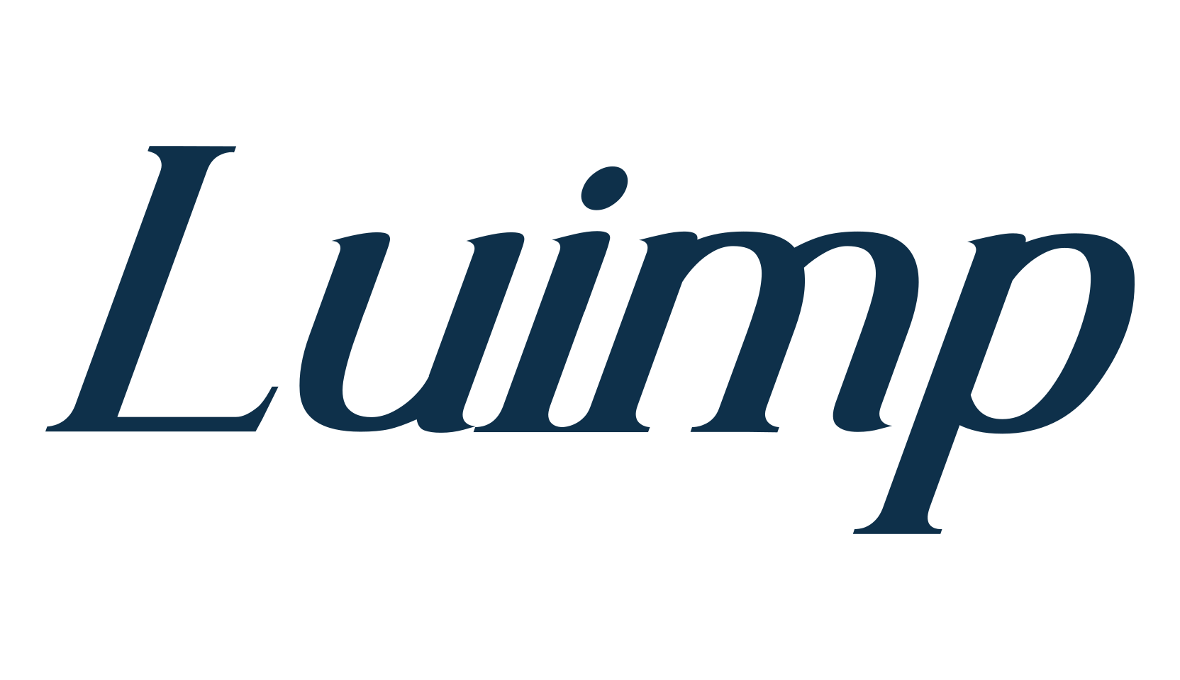 Luimp, basic serif font preview