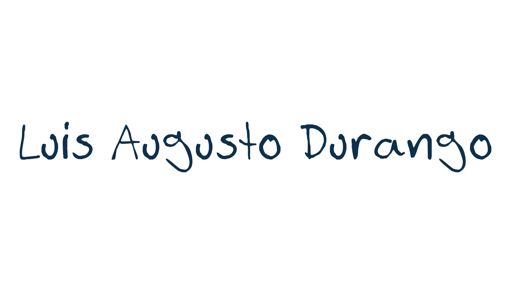 Luis Augusto Durango, script handwritten fancy decorative calligraphy font preview