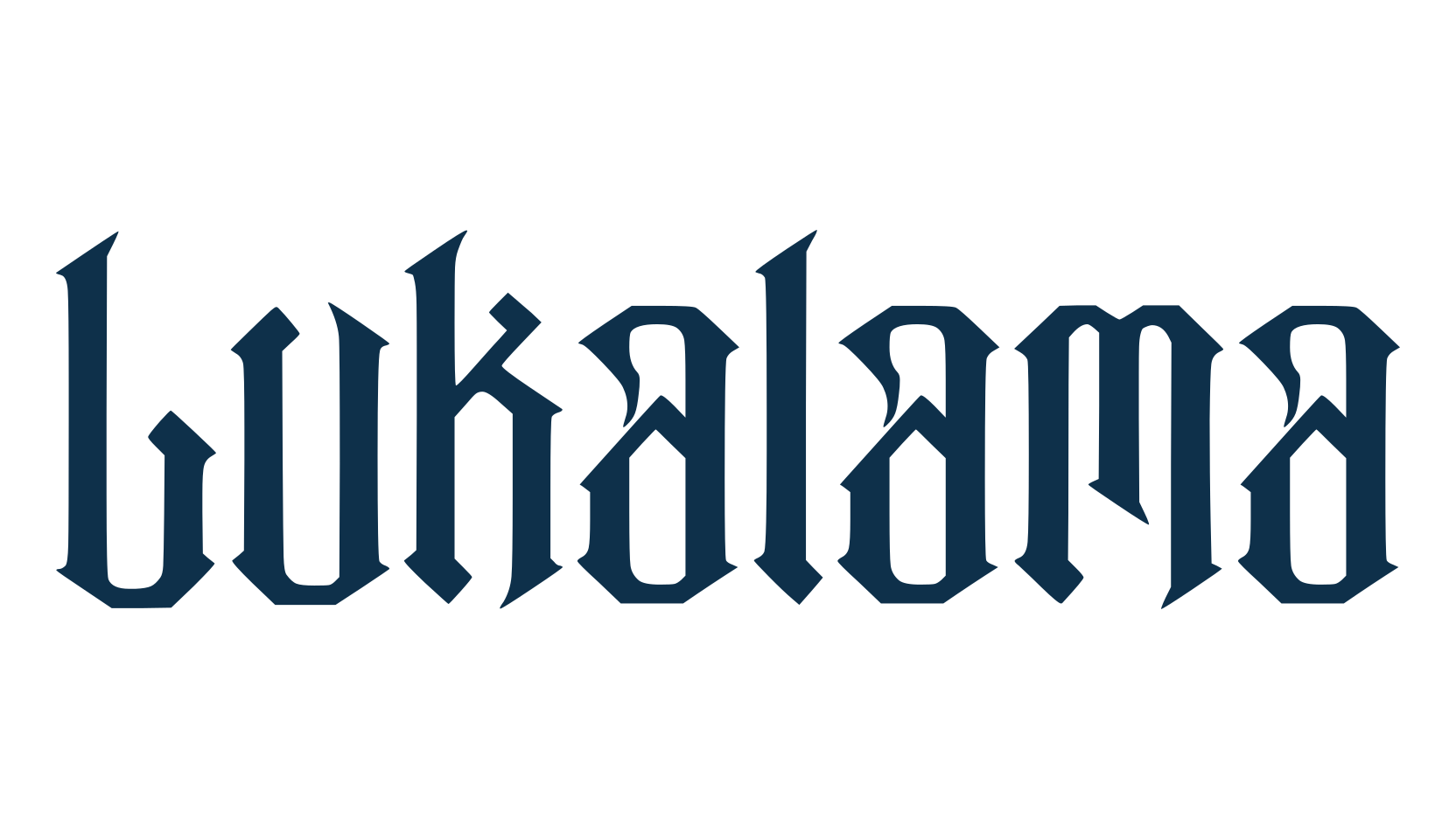 Lukalama, gothic modern font preview