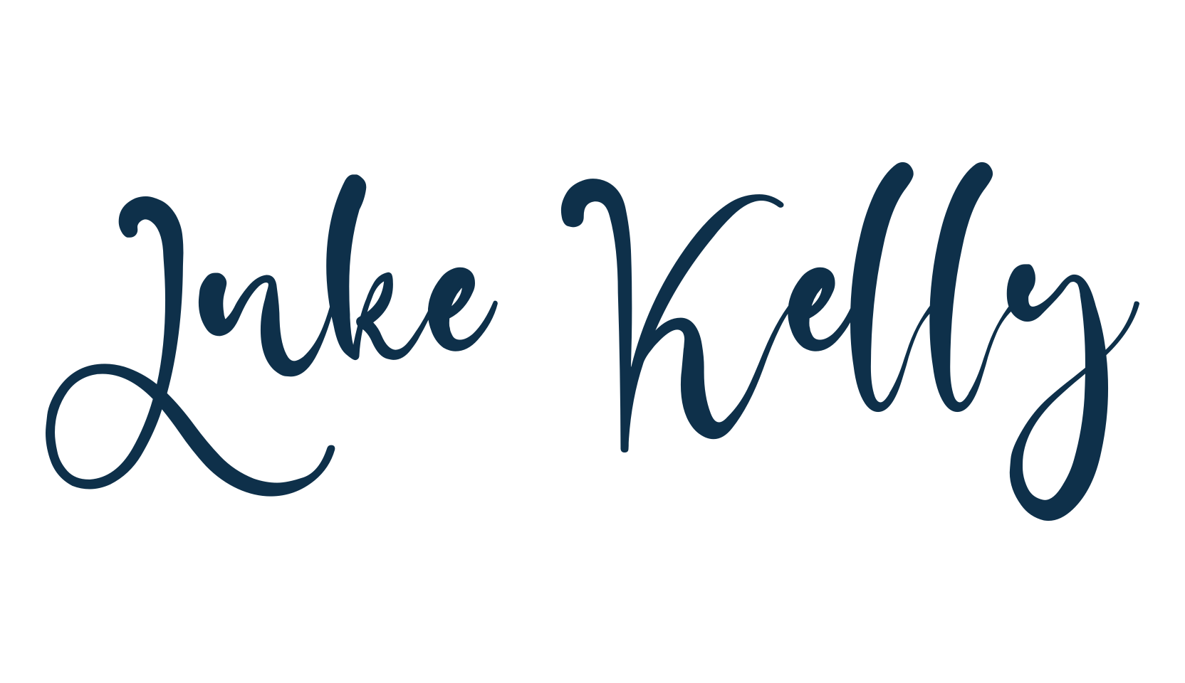 Luke Kelly, calligraphy font preview
