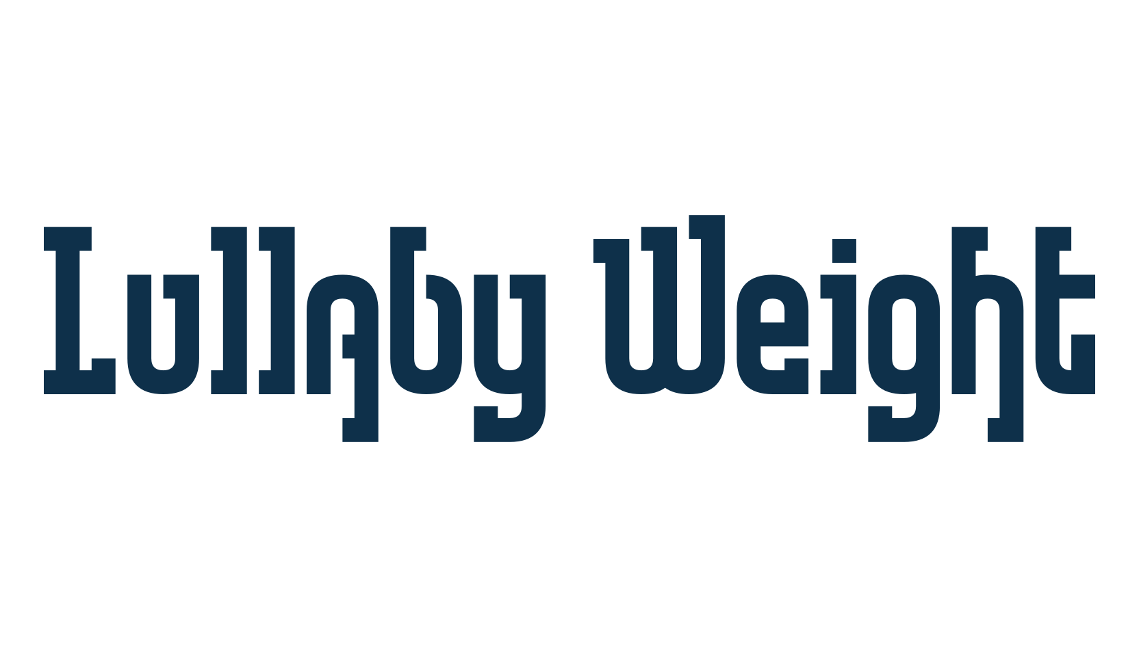 Lullaby Weight, various font preview