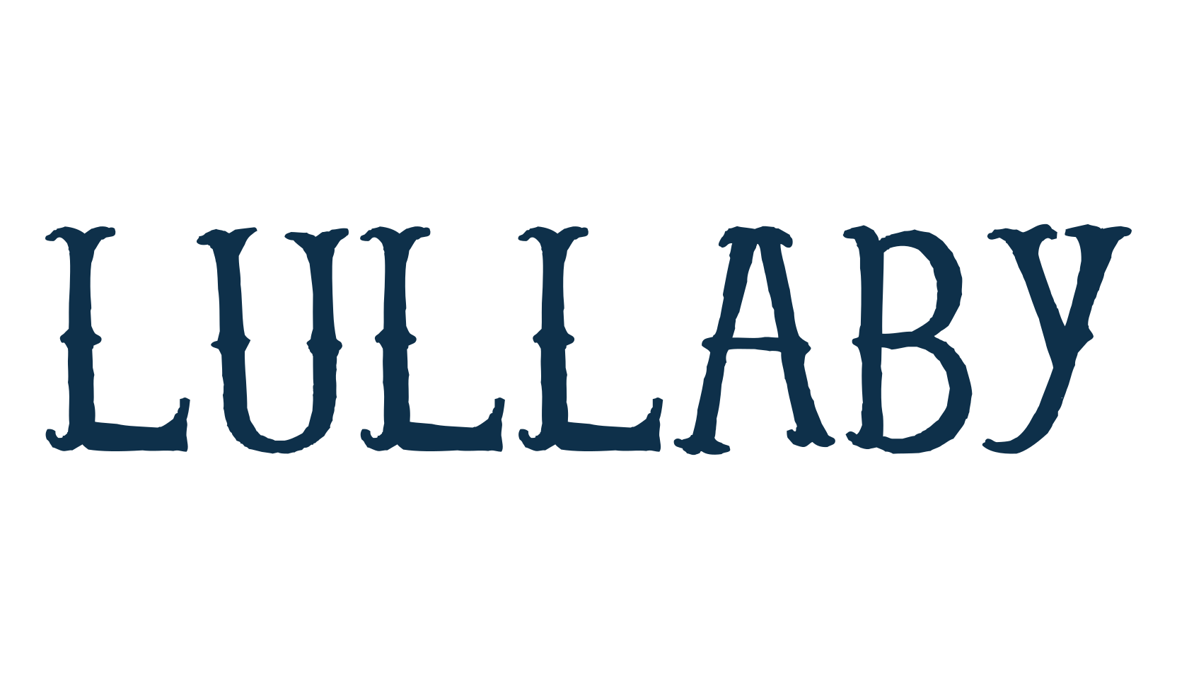 Lullaby, retro font preview