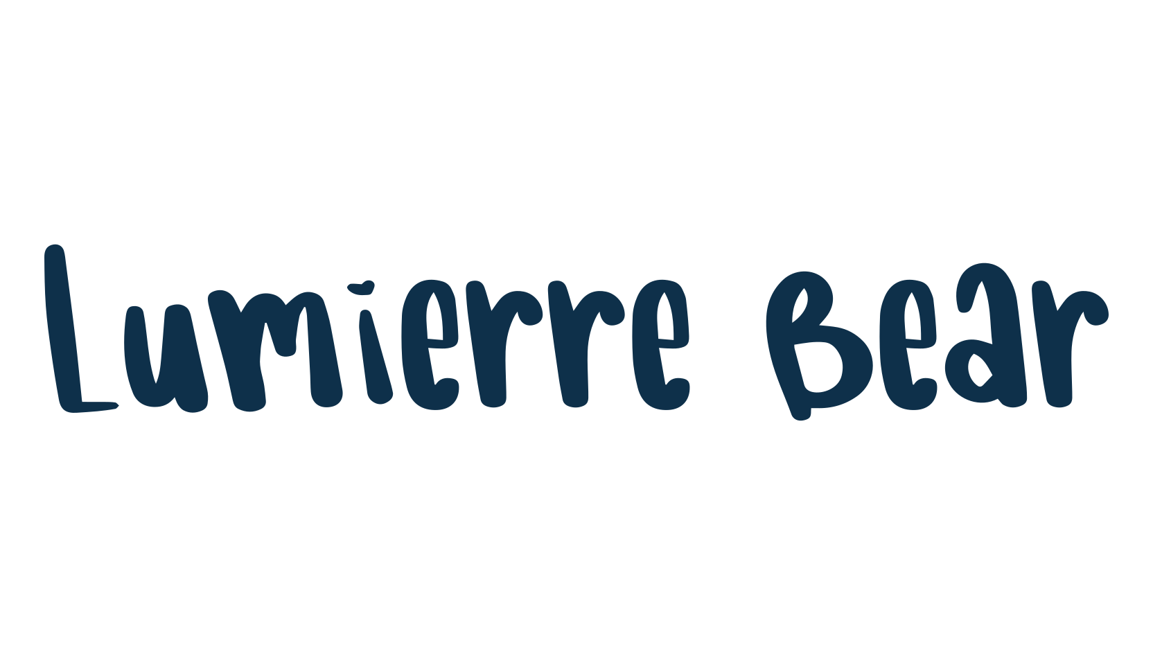 Lumierre Bear, display market font preview