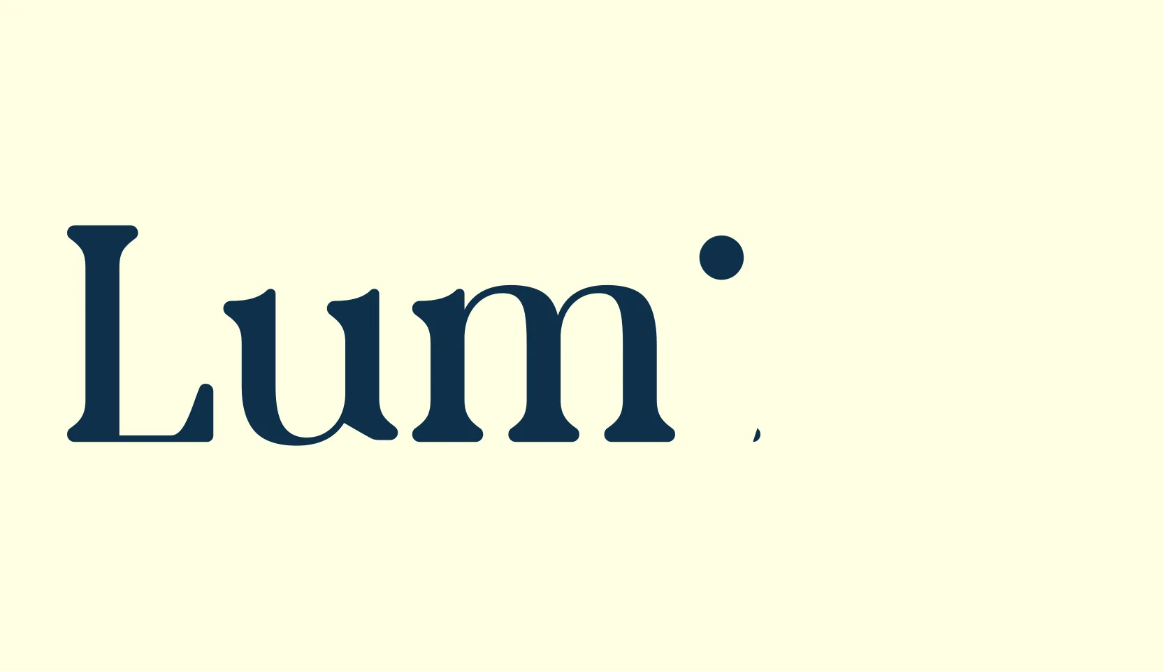 Lumina, basic serif font preview