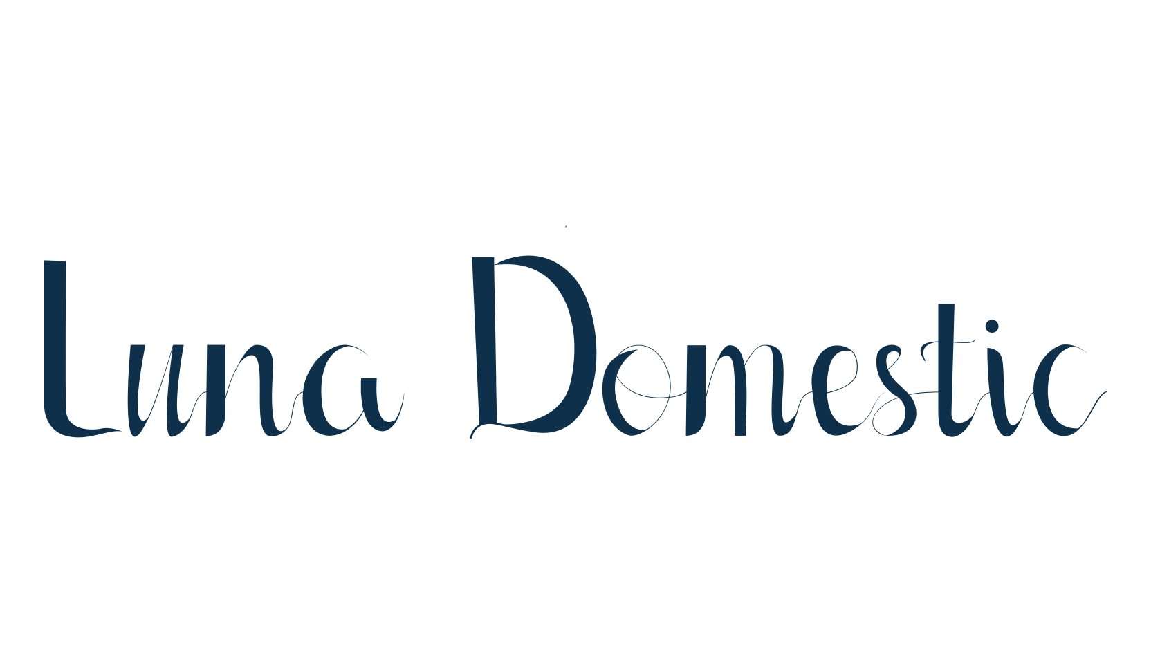Luna Domestic, fancy decorative font preview