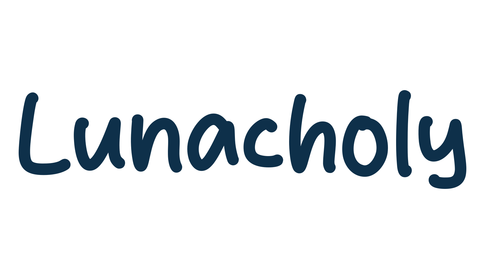 Lunacholy, handwriting font preview