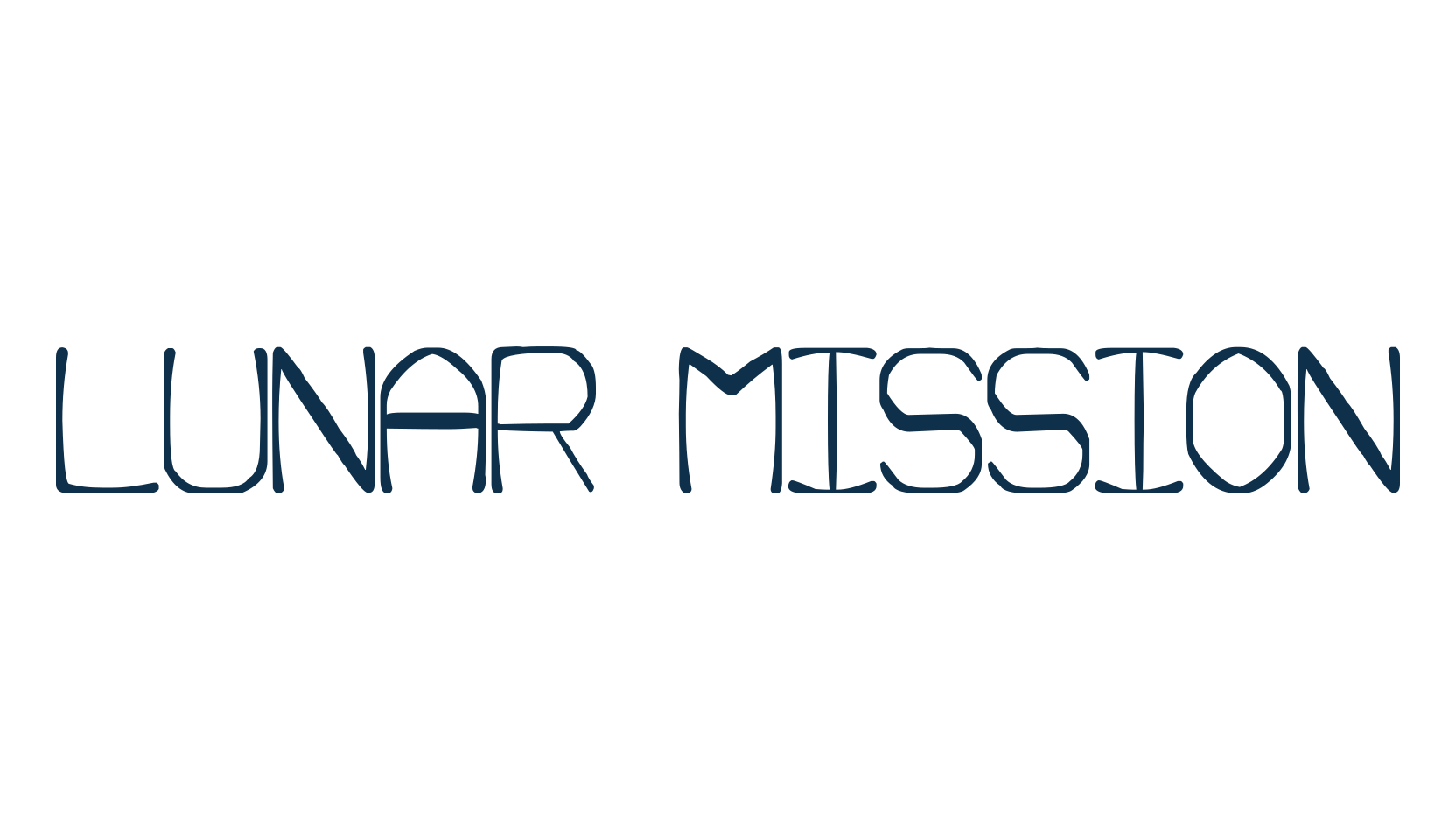 Lunar Mission, fancy various decorative font preview