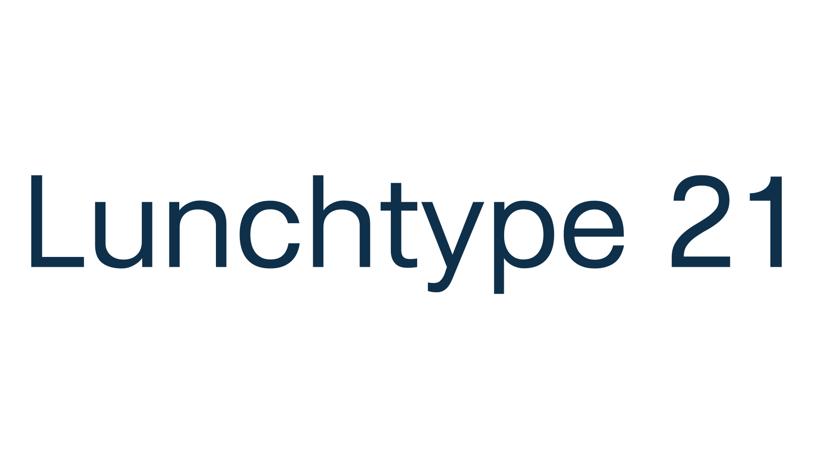 Lunchtype 21, sans serif font preview