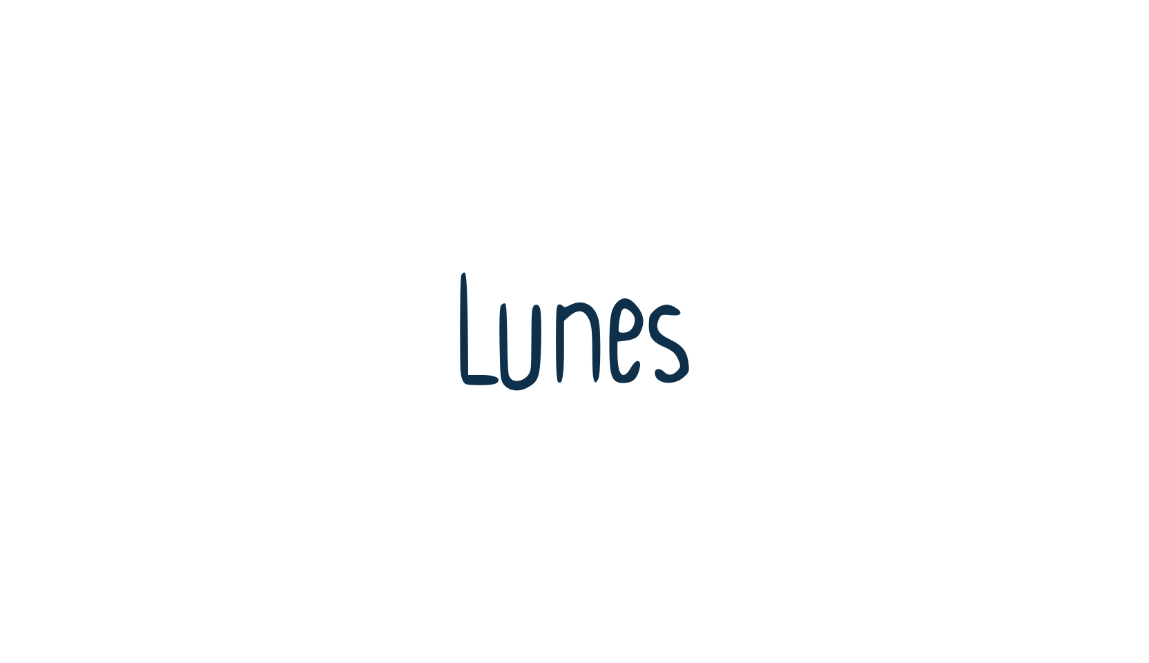 Lunes, handwriting font preview