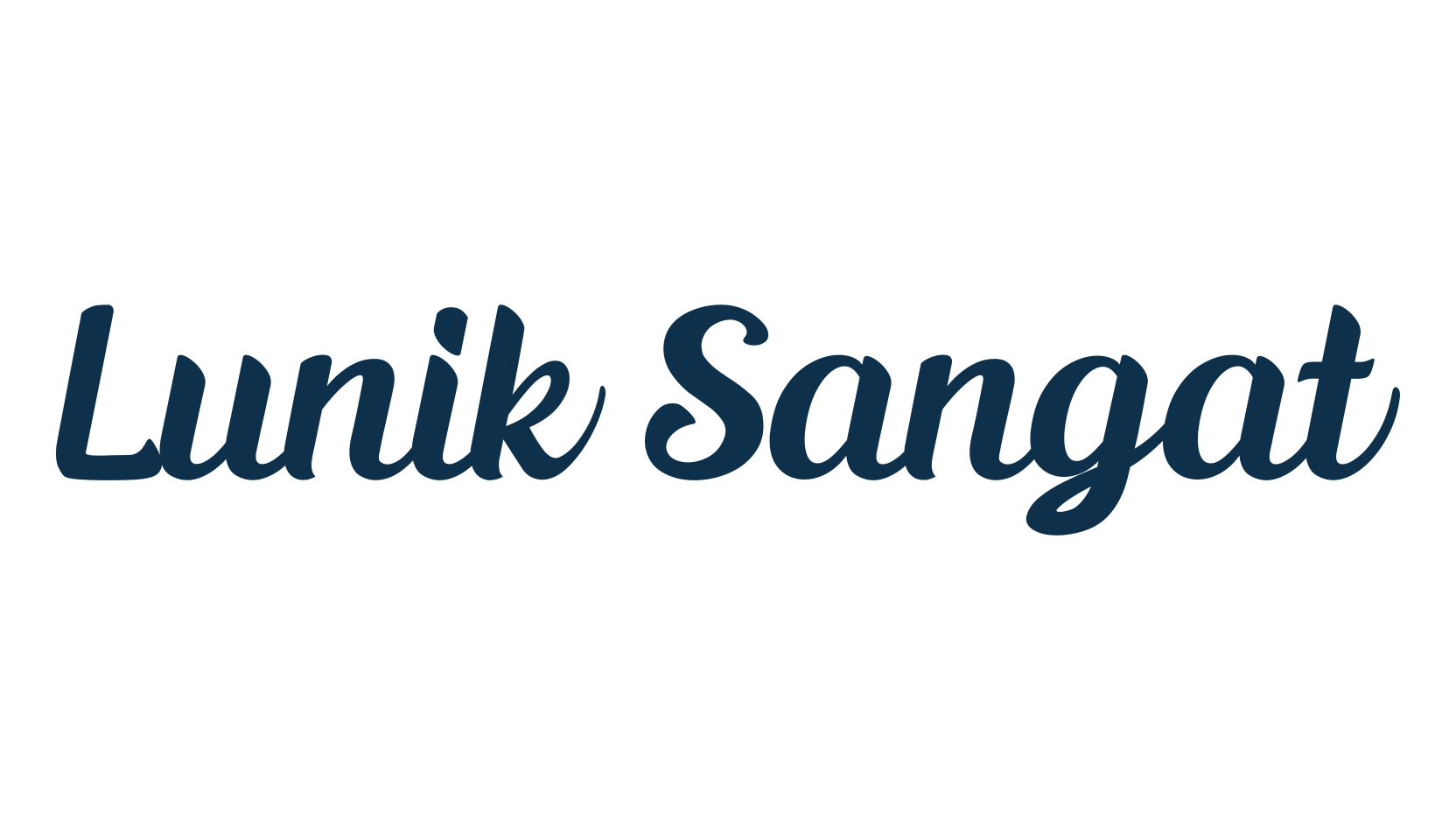 Lunik Sangat, fancy various decorative script calligraphy font preview