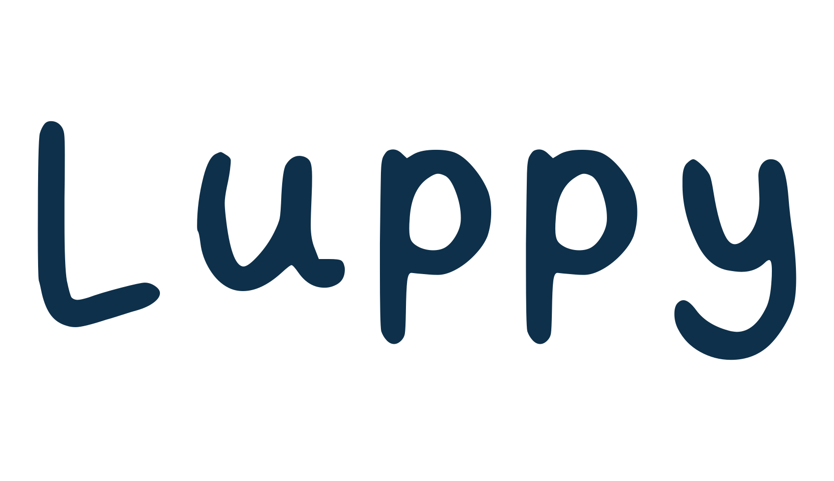 Luppy, script handwritten fancy decorative calligraphy font preview