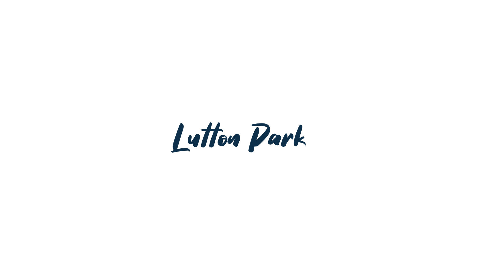 Lutton Park, brush font preview