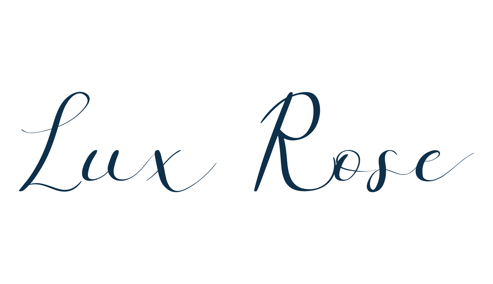 Lux Rose, script calligraphy fancy decorative font preview