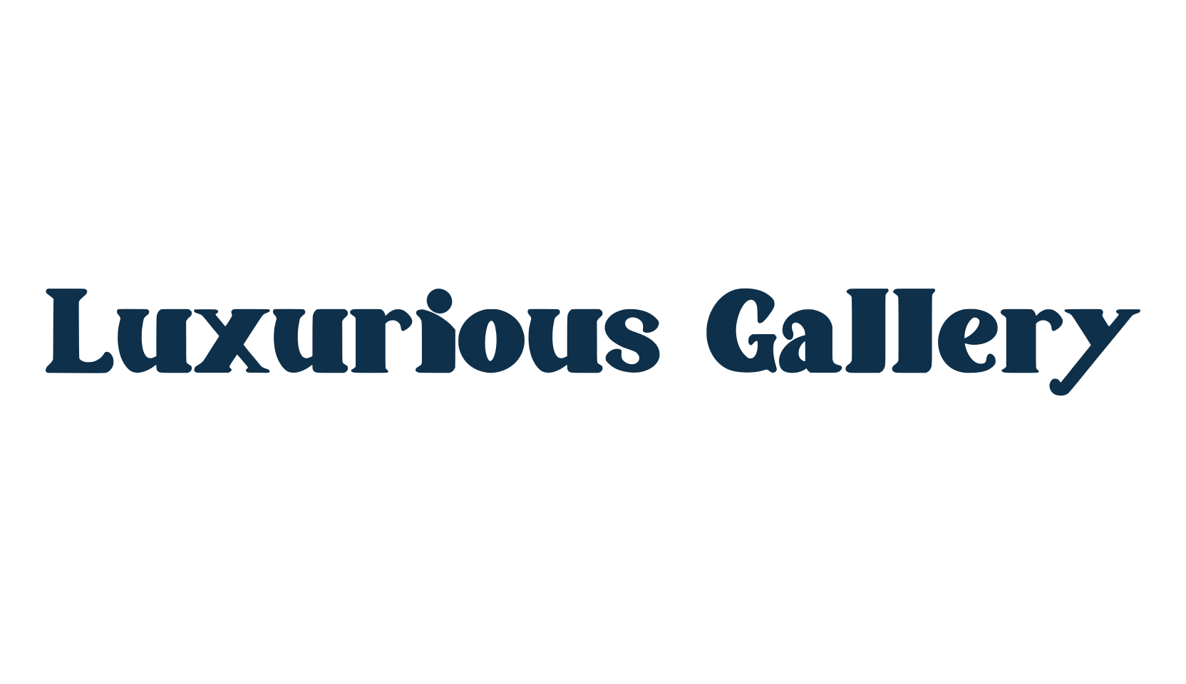 Luxurious Gallery, basic serif font preview