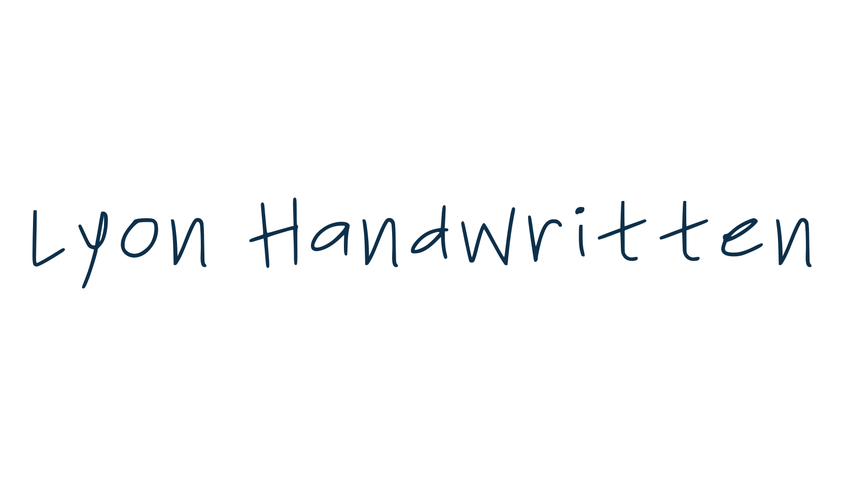 Lyon Handwritten, handwriting font preview